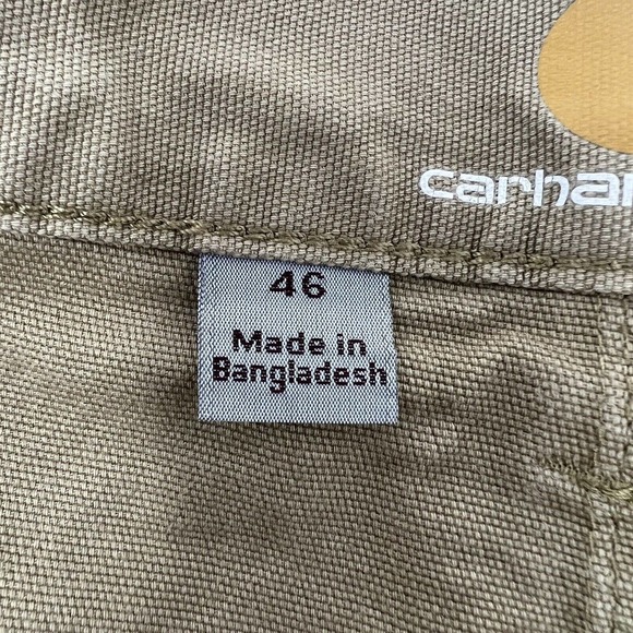 Carhartt Cargo Relaxed Fit Khaki Tan Work Shorts Mens Size 46 Cotton Spandex - Picture 6 of 10